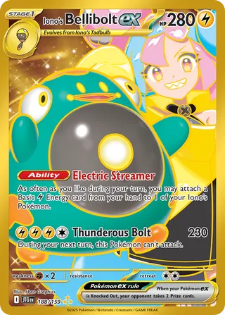 Iono's Bellibolt ex (Journey Together 188/159)